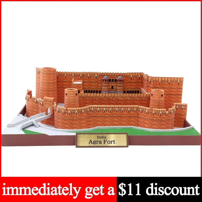 Art Craft India - Hindistan Agra Fort Gerçekçi Katlanır 3D
