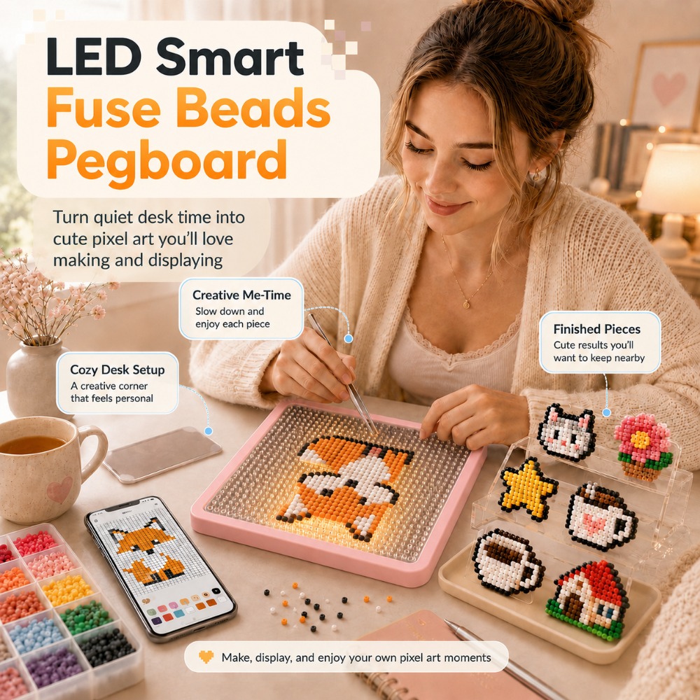Art Craft App - Uygulama Desen Kılavuzlu LED Sigorta Boncuk