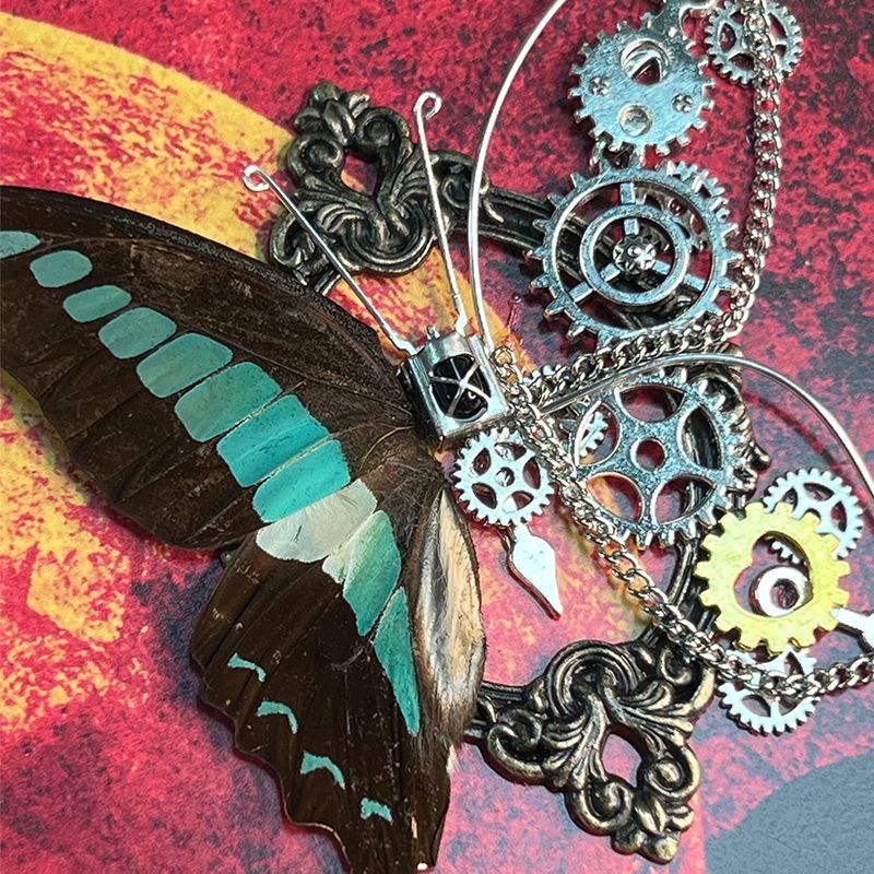 Art Craft Animals - Steampunk Kelebek Çerçevesi DIY Kiti Gerçek