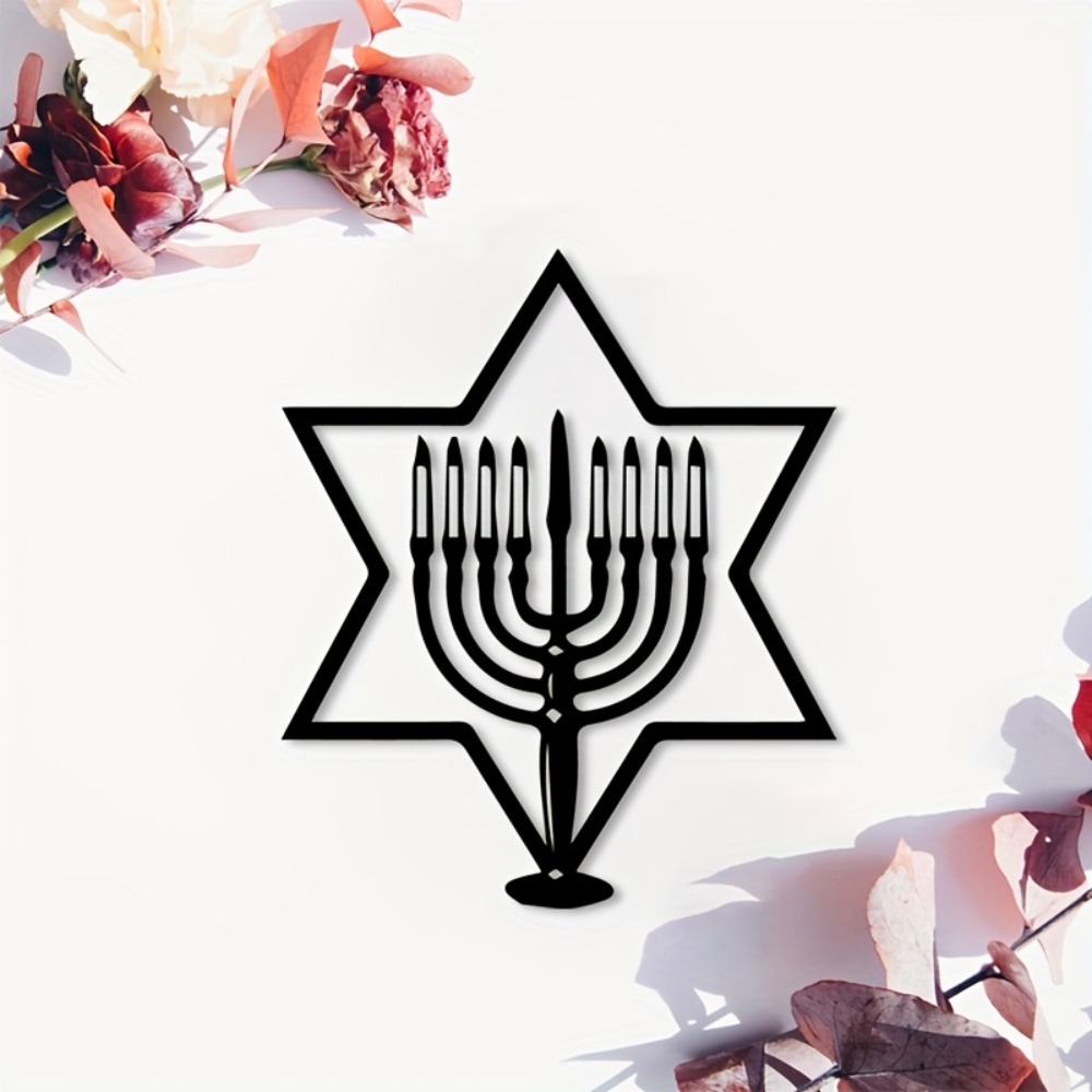 Art & Craft Village Pondicherry - CIFBUY Metal Duvar Sanatı Menorah Davut