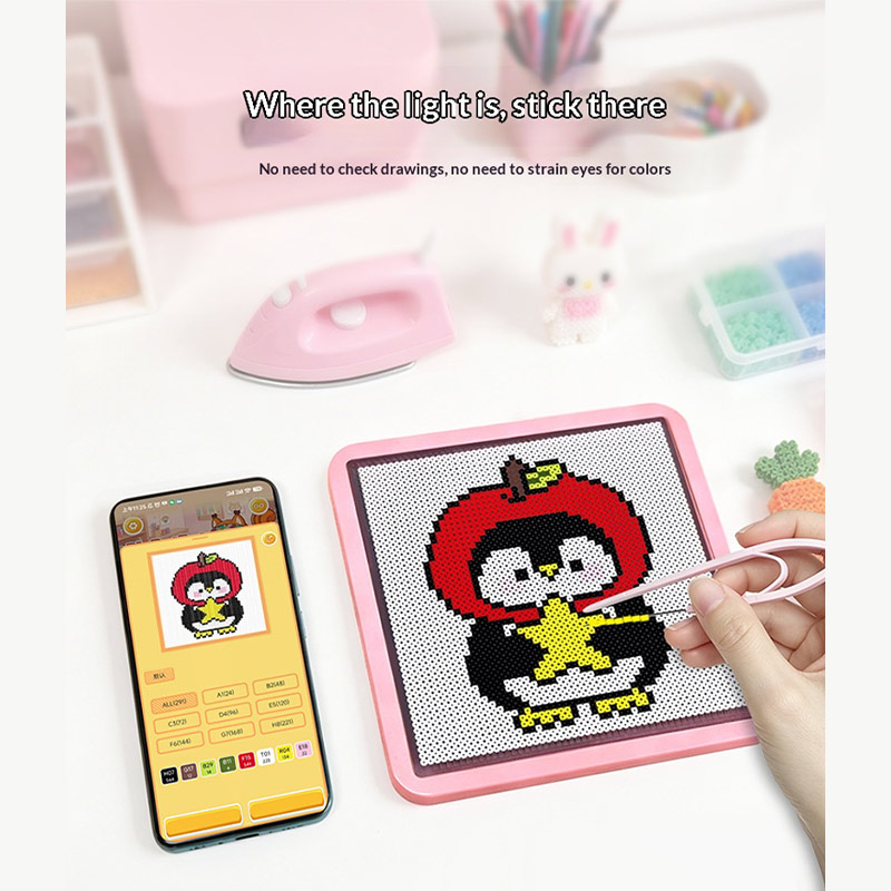 Art Craft App - Uygulama Kontrollü LED Akıllı Boncuk Tahtası,