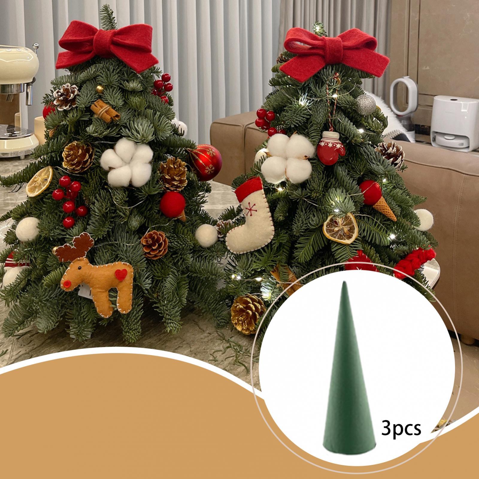 Art Craft For Christmas - Çiçekli Noel Ağacı Koni Çok Yönlü