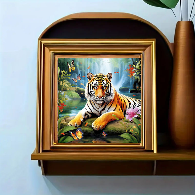 1 Set Tiger King Elmas Boyama  - Art Craft Animals incelemesi ve fiyatı