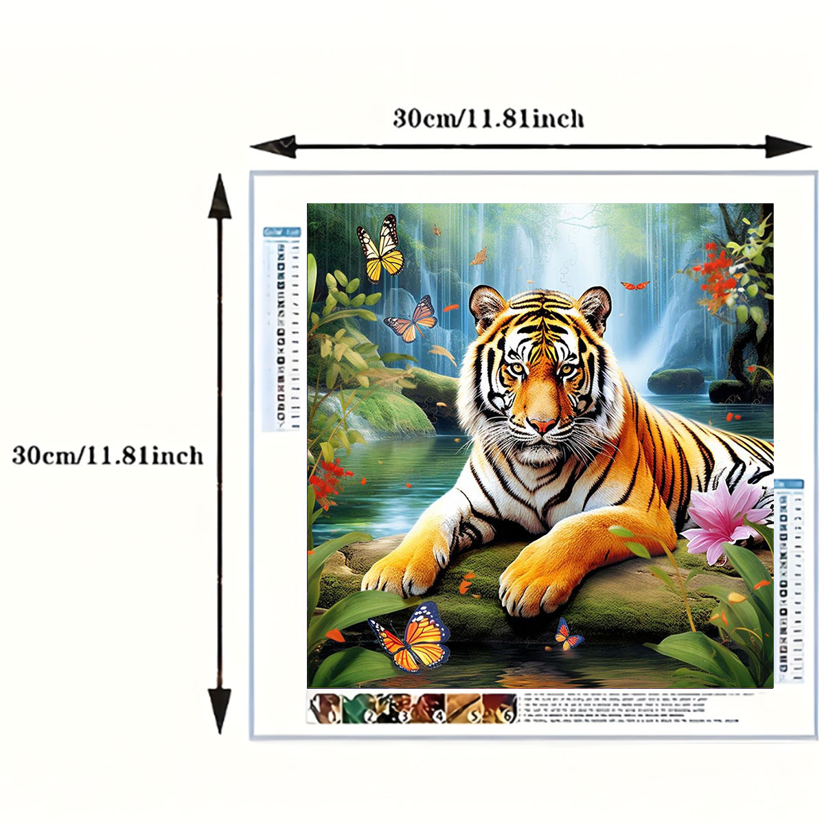 1 Set Tiger King Elmas Boyama  - Art Craft Animals incelemesi ve fiyatı