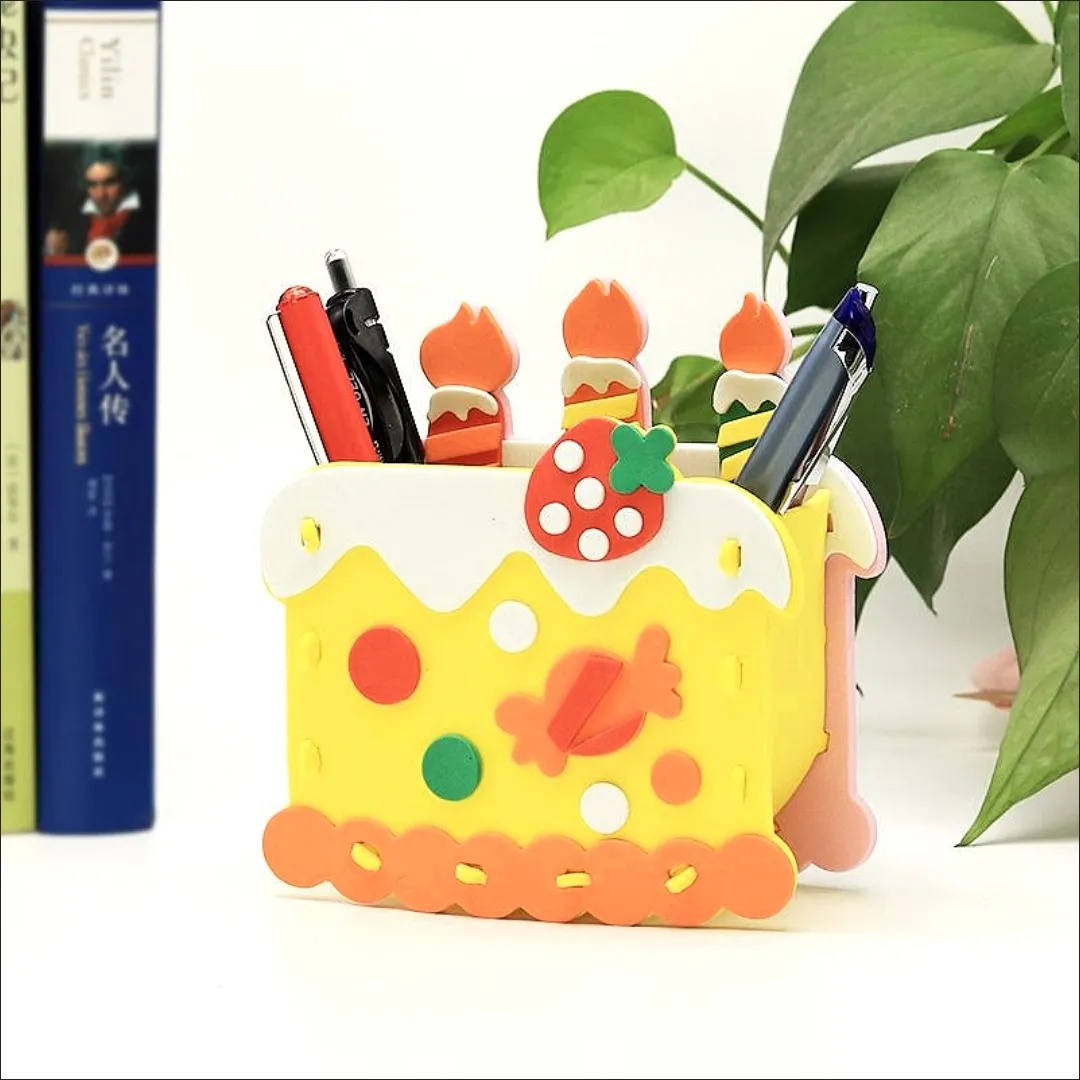 2 adet DIY Karikatür Kalem Kon - Art Craft For Kindergarten incelemesi ve fiyatı