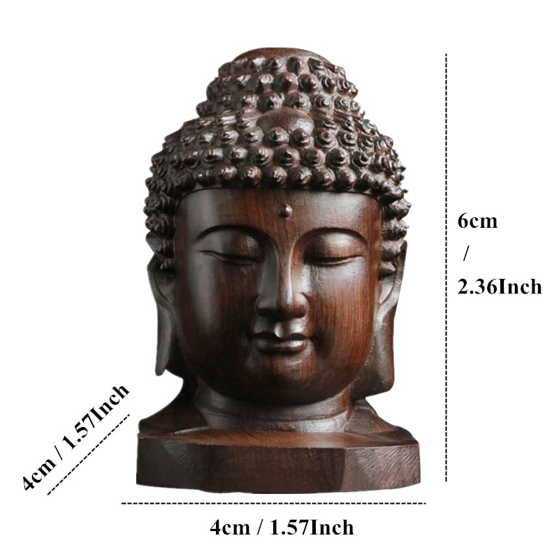 1/2 adet Ahşap Sakyamuni Heyke - Art Craft India incelemesi ve fiyatı