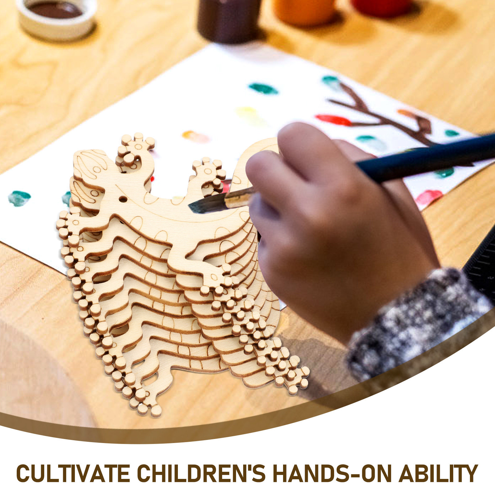 20 Adet Ahşap Böcek Figürü DIY - Art Craft For Kindergarten incelemesi ve fiyatı