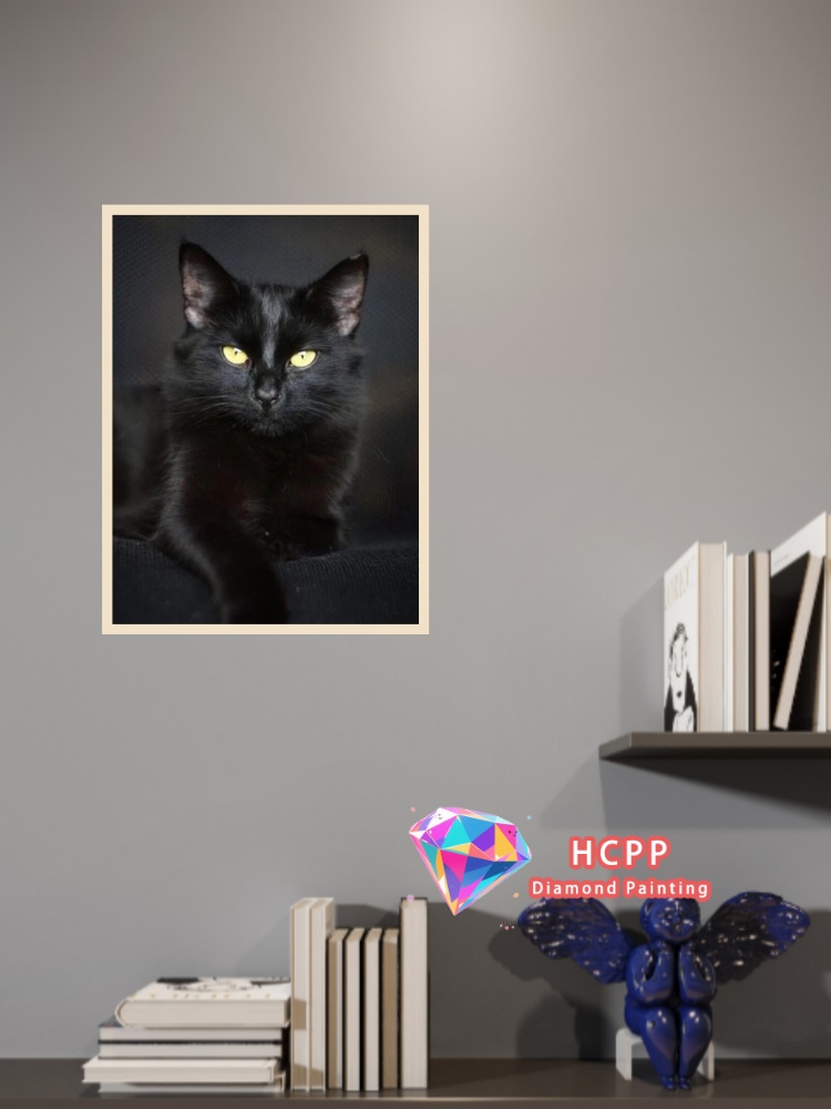 Çerçevesiz Siyah Kedi Hayvan E - Art Craft Animals incelemesi ve fiyatı