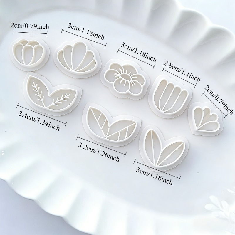 8 adet çiçek yaprak polimer ki - Art Craft Leaves incelemesi ve fiyatı