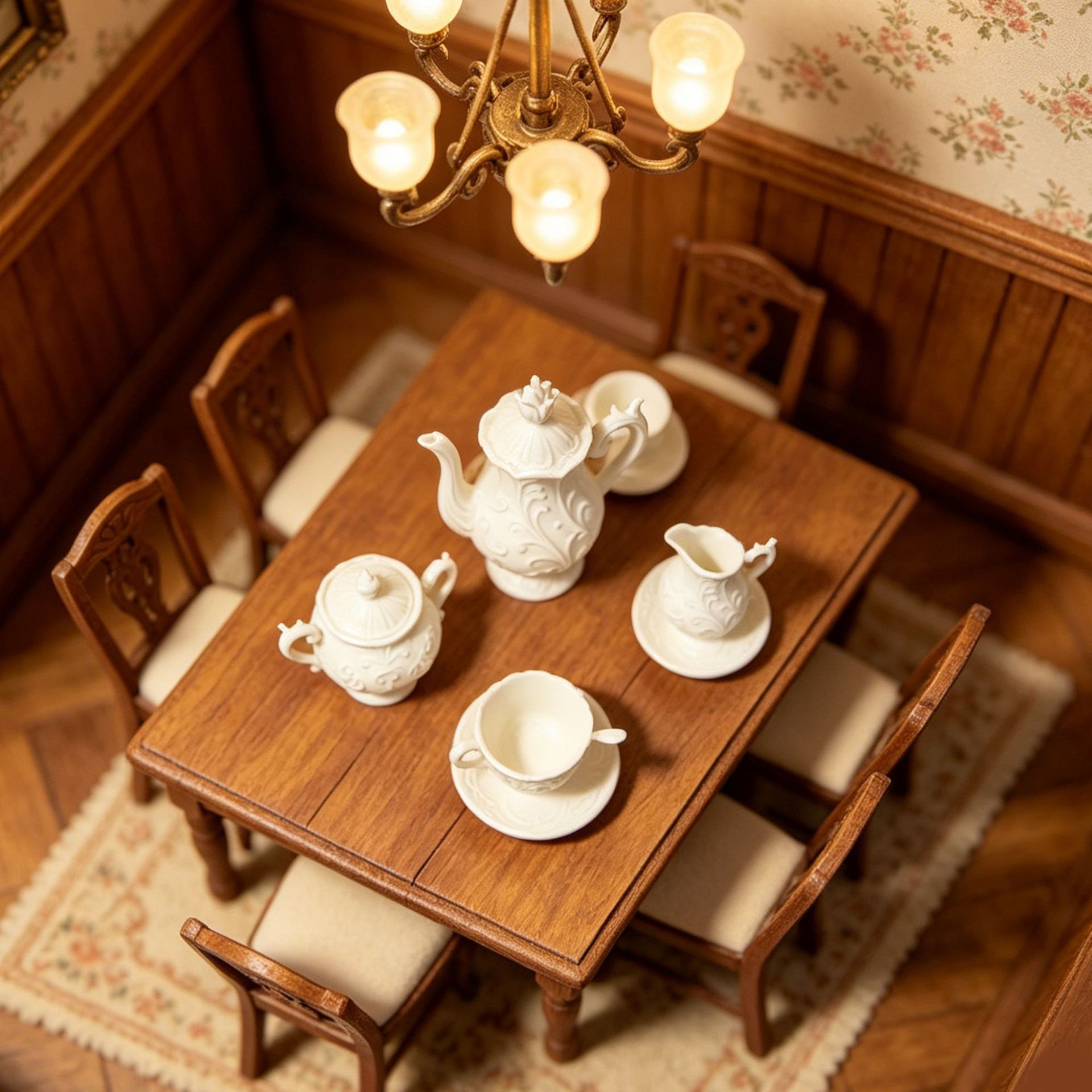 Minyatür bebek evi 1:12 çay se - Art Craft House incelemesi ve fiyatı