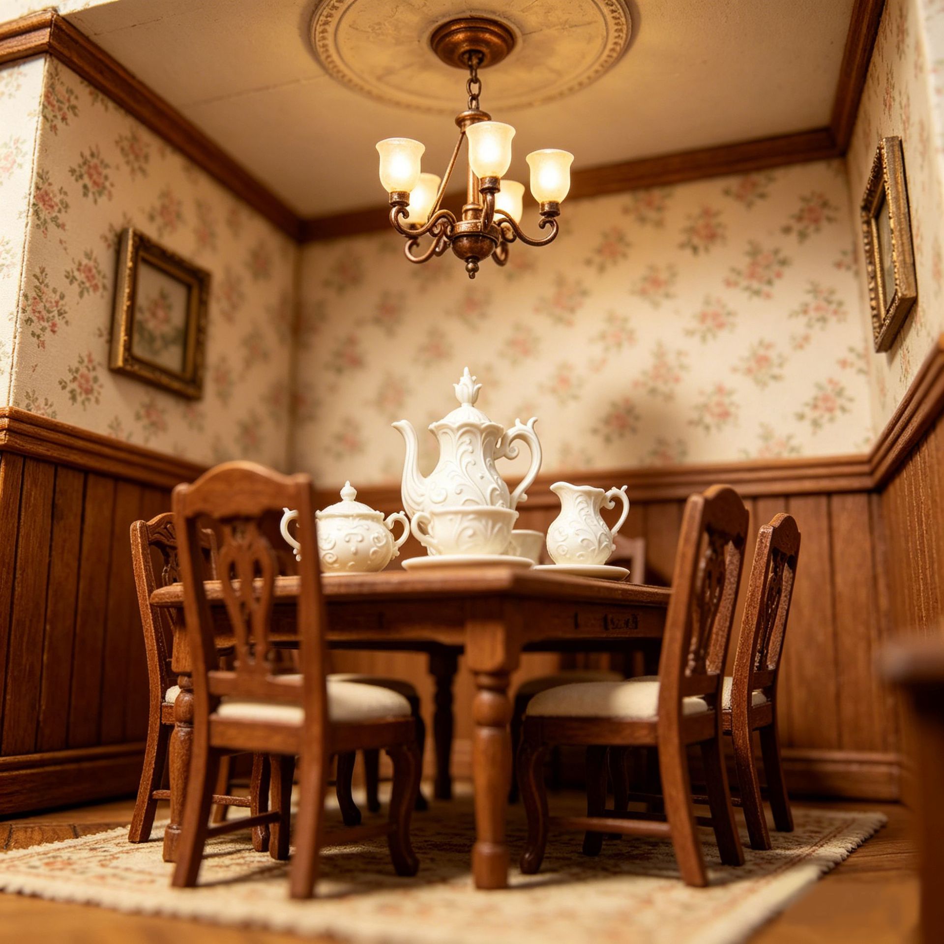 Minyatür bebek evi 1:12 çay se - Art Craft House incelemesi ve fiyatı