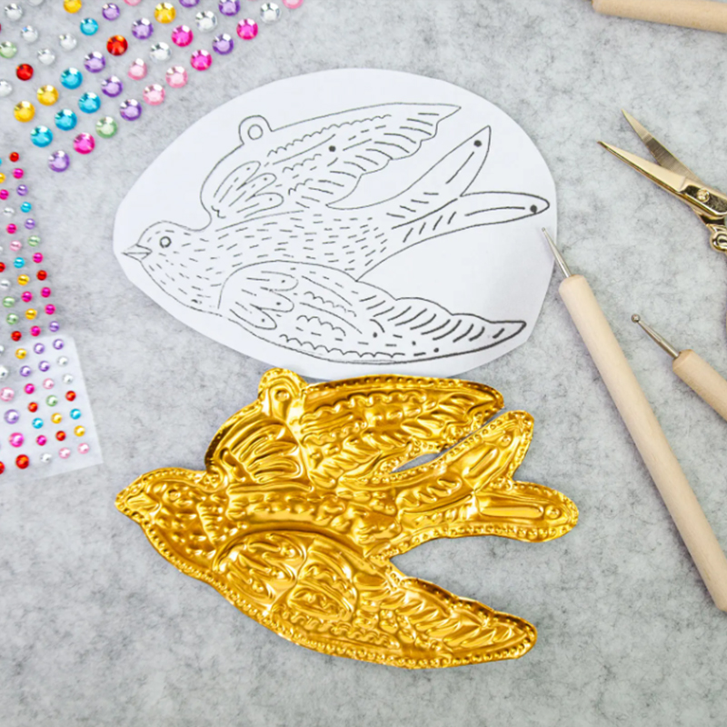 DIY Altın Folyo Sanat Rölyef N - Art Craft For Christmas incelemesi ve fiyatı