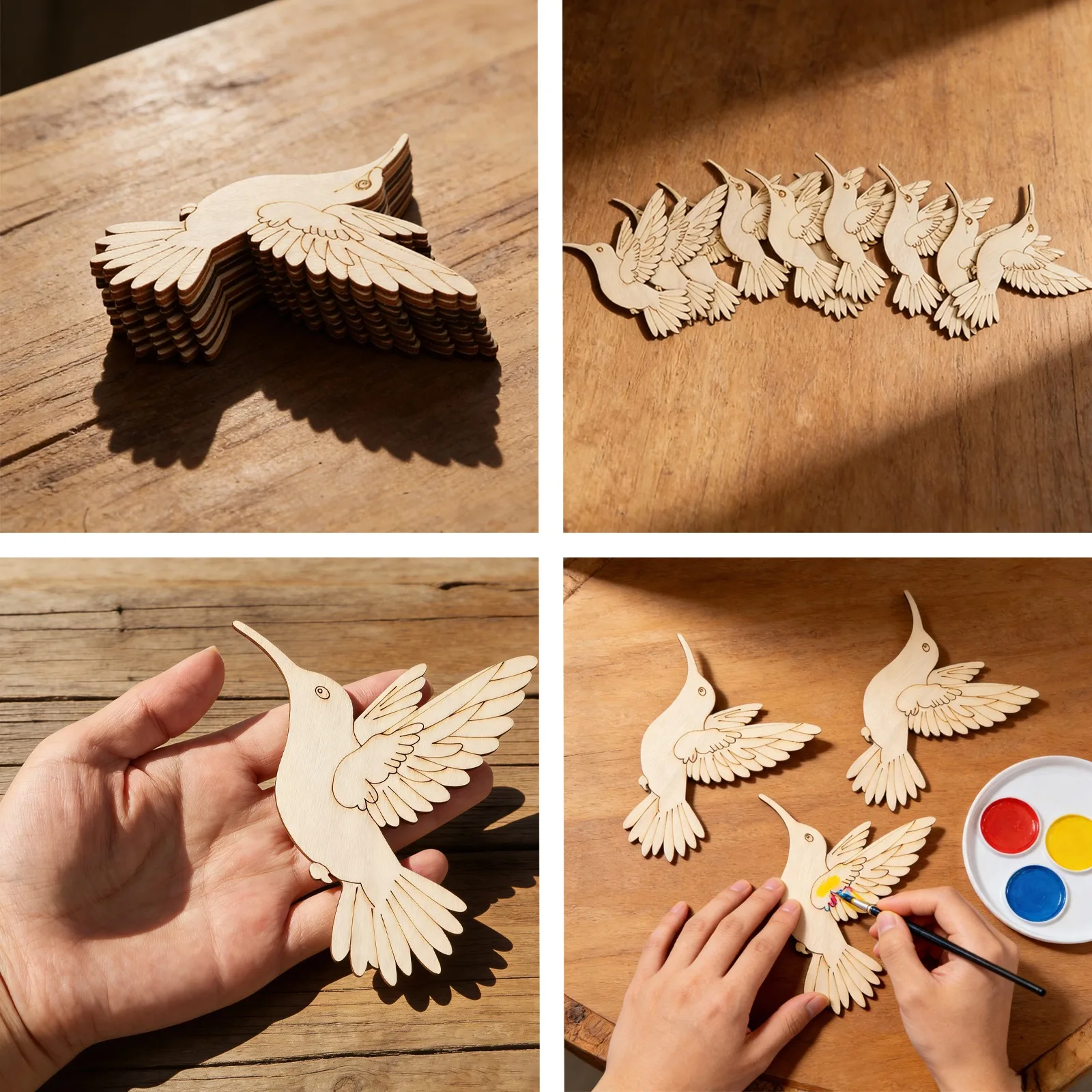 10 adet Bitmemiş Ahşap Hayvan  - Art Craft Animals incelemesi ve fiyatı