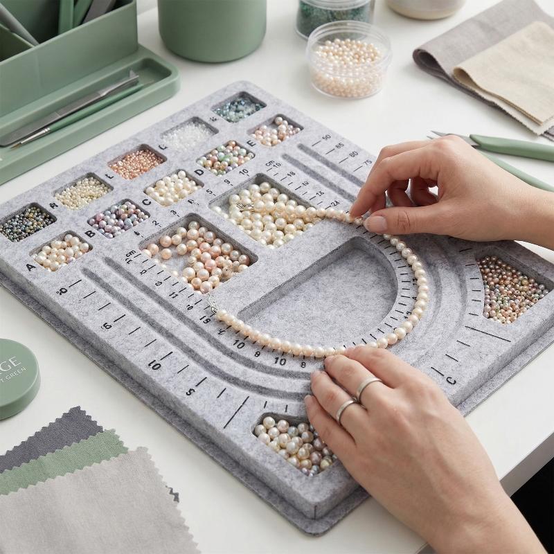 Keçe Boncuk Matı Dikdörtgen Ke - Art Craft And Design incelemesi ve fiyatı