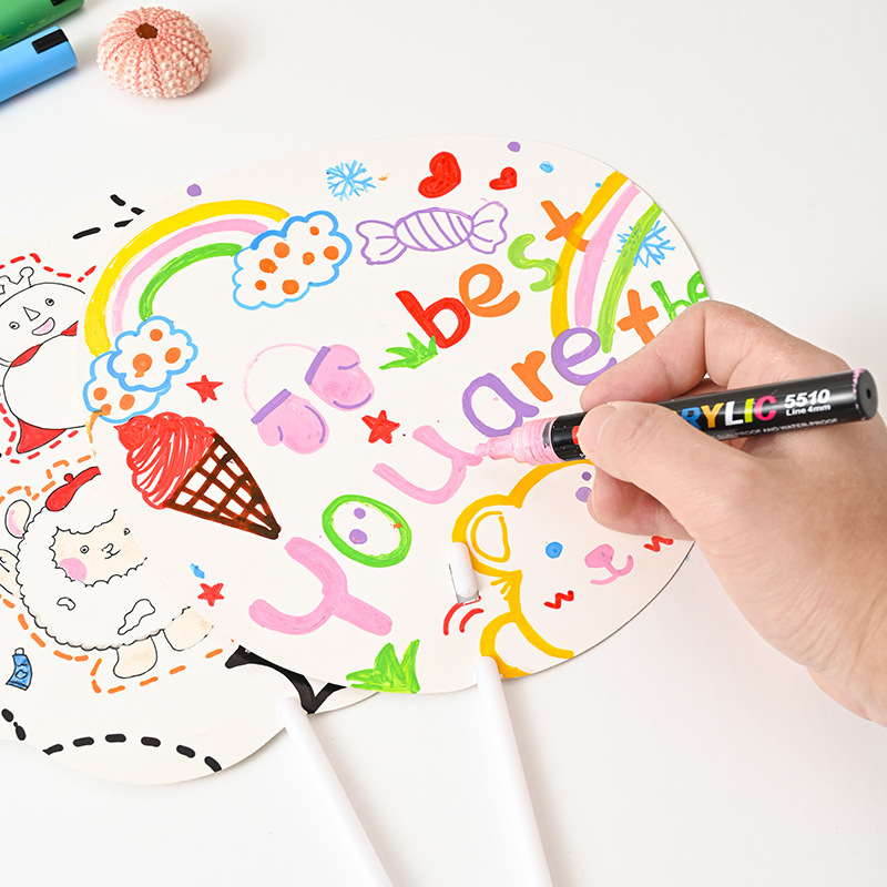 DIY El-Boyalı Yelpaze Kağıdı A - Art Craft For Kindergarten incelemesi ve fiyatı