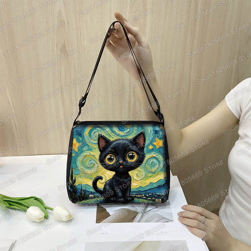 Yağlıboya Van Gogh siyah kedi  - Art Portfolio Bag incelemesi ve fiyatı